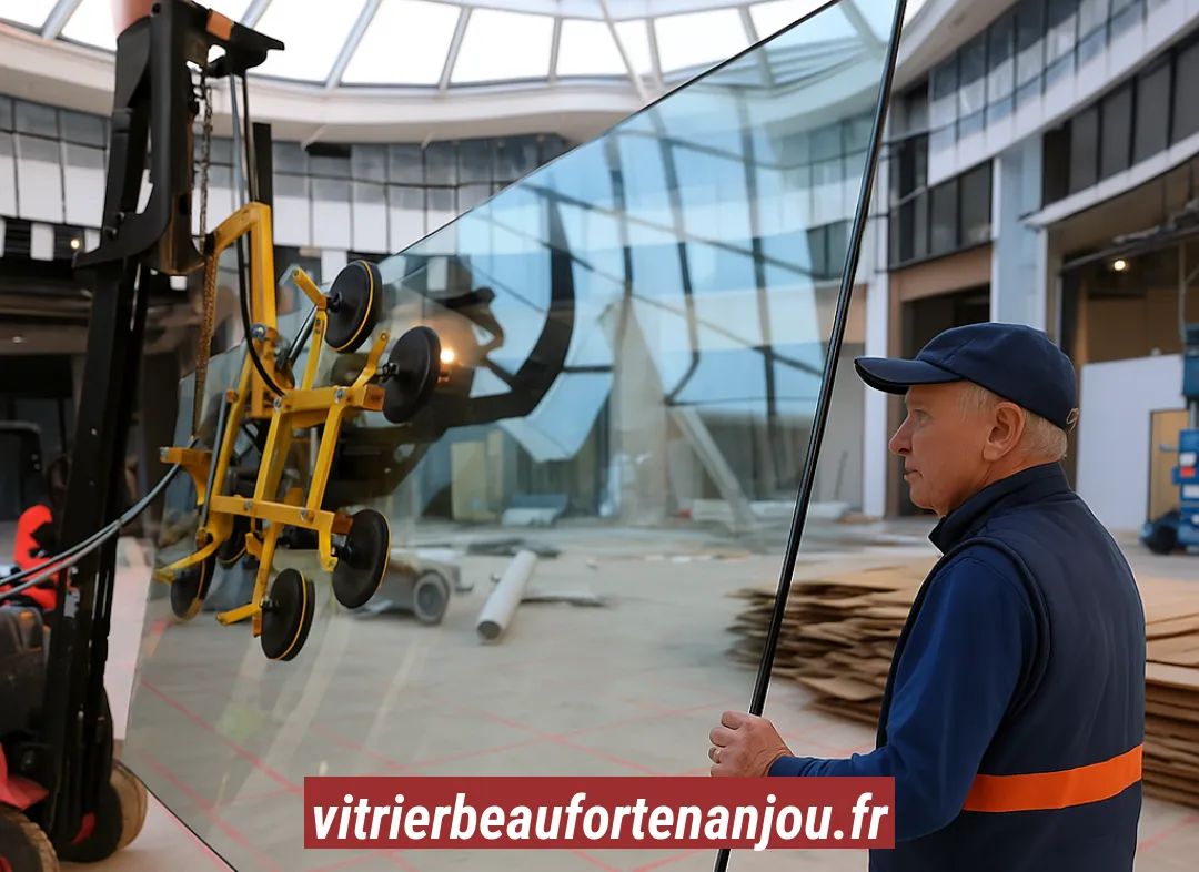 Remplacement de vitrine magasin Beaufort-en-Anjou